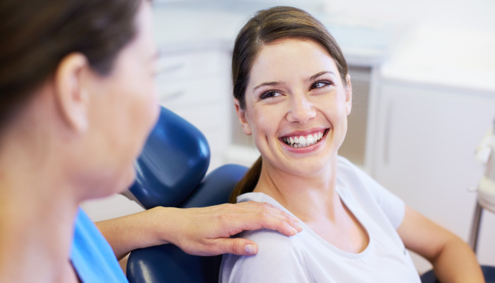 patient in dental office