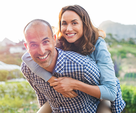 smiling couple